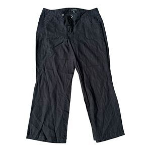 INC International Concepts Pull On Linen Wide Leg Pants Size 16W